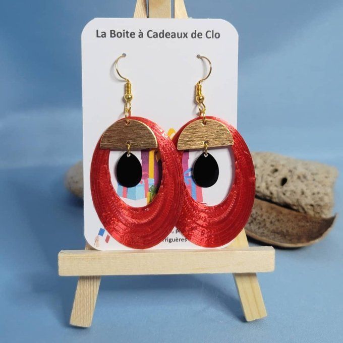 boucles d'oreilles 3D