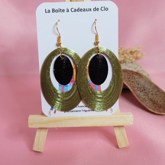 boucles d'oreilles 3D