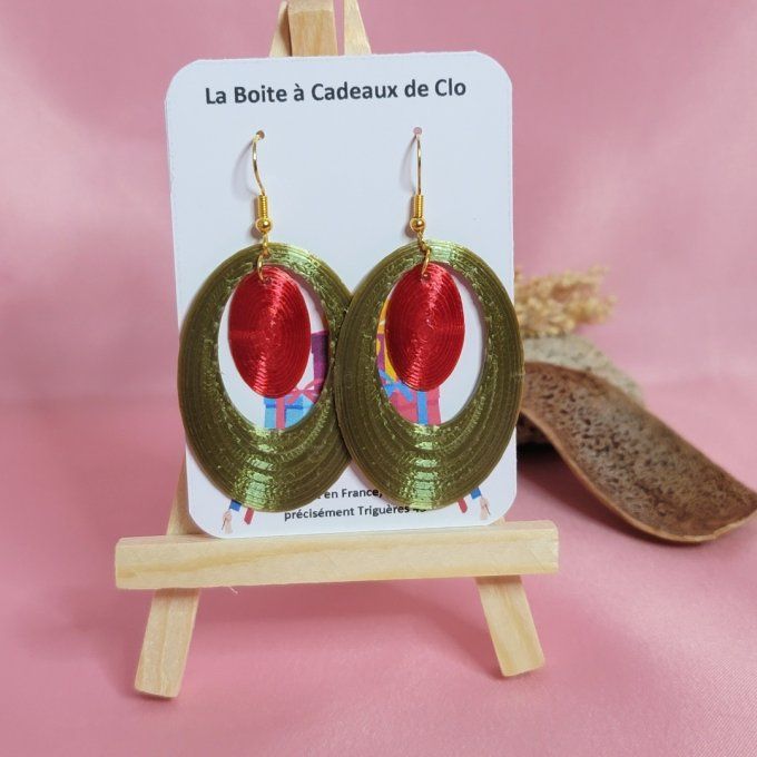 boucles d'oreilles 3D