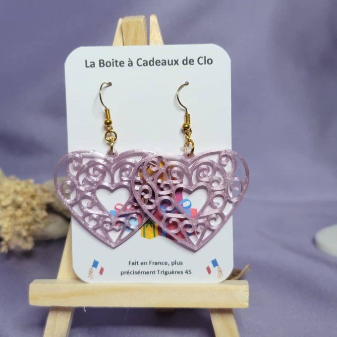 boucles d'oreilles 3D