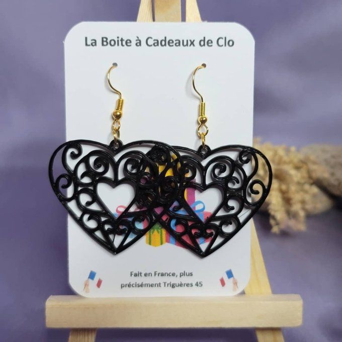 boucles d'oreilles 3D