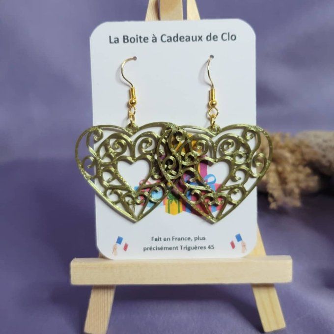 boucles d'oreilles 3D